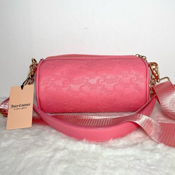 Juicy Couture Pink String Of Pearls Roll Crossbody Handbag Purse NWT - Picture 6 of 9
